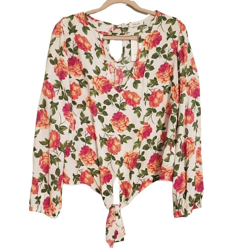Persaya long sleeve top Size 1X NWT